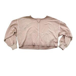 Aerie Sweater Waffle Knit Cropped Sweater American Eagle Cropped Sweater